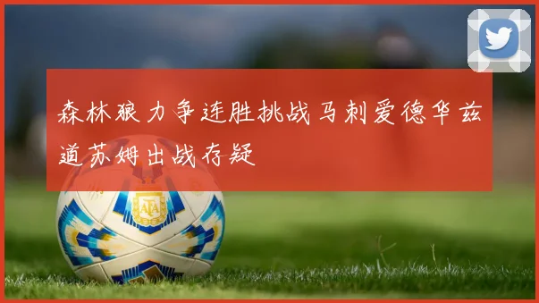 森林狼力争连胜挑战马刺爱德华兹道苏姆出战存疑